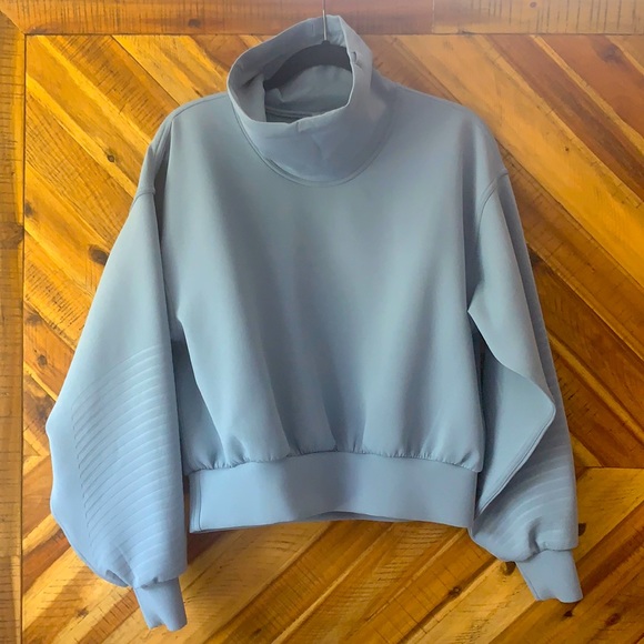 lululemon athletica Tops - lululemon athletica Slate Blue High-Neck Sweatshirt